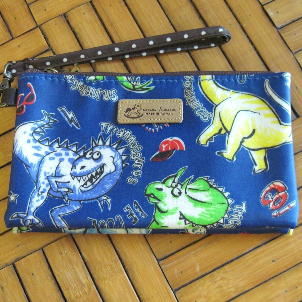 Uma Hana Waterproof Dinosaur Wristlet NWOT